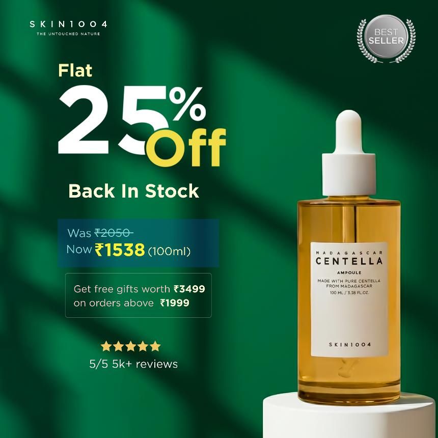 SKIN1004 Centella ampoule ad with 25% off